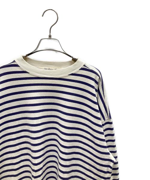 REMI RELIEF（レミレリーフ）REMI RELIEF (レミレリーフ) ボーダーカットソー アイボリー×ネイビー サイズ:SIZE Freeの古着・服飾アイテム