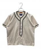 SWJPエスダブリュージェーピー）の古着「SAGECREEK Baseball Shirt セージクリークベースボールシャツ」｜アイボリー×グリーン