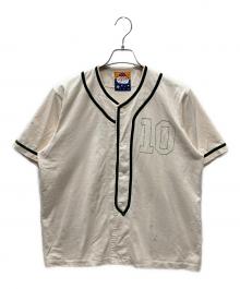 SWJP（エスダブリュージェーピー）の古着「SAGECREEK Baseball Shirt セージクリークベースボールシャツ」｜アイボリー×グリーン