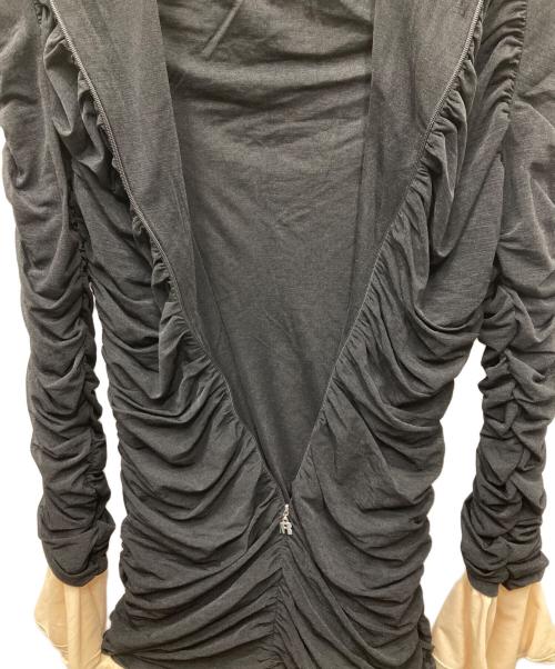 ROTATE（ロテート）ROTATE (ロテート) MNI RUCHED LS DRESS ギャザーL/Sミニドレス ブラック サイズ:XXSの古着・服飾アイテム