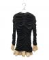 ROTATE (ロテート) MNI RUCHED LS DRESS ギャザーL/Sミニドレス ブラック サイズ:XXS：10000円