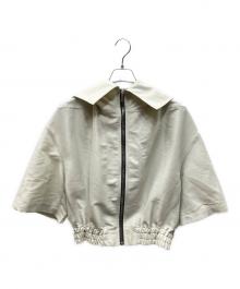 RICK OWENS（リックオウエンス）の古着「クロップド フーデッド ジャケット」｜グレー