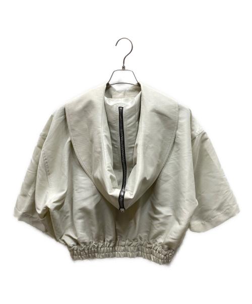 RICK OWENS（リックオウエンス）RICK OWENS (リックオウエンス) クロップド フーデッド ジャケット グレー サイズ:SIZE 40の古着・服飾アイテム