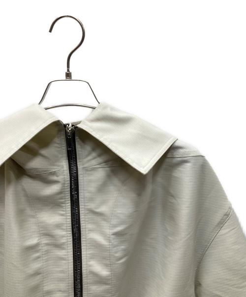 RICK OWENS（リックオウエンス）RICK OWENS (リックオウエンス) クロップド フーデッド ジャケット グレー サイズ:SIZE 40の古着・服飾アイテム