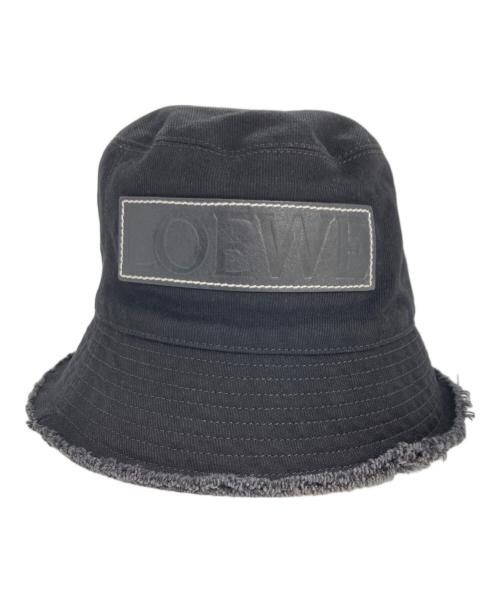 LOEWE（ロエベ）LOEWE (ロエベ) フレイヤード バケットハット ブラック サイズ:57の古着・服飾アイテム
