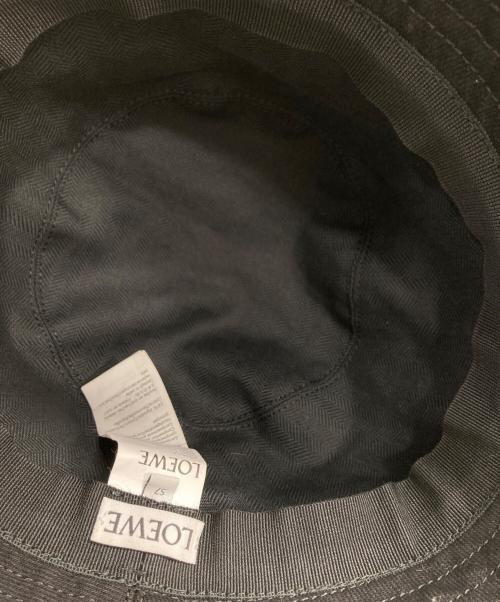 LOEWE（ロエベ）LOEWE (ロエベ) フレイヤード バケットハット ブラック サイズ:57の古着・服飾アイテム