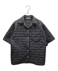 中古・古着通販】PRADA (プラダ) Vネック ポケット Tシャツ ネイビー