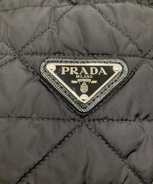 PRADA（プラダ）PRADA (プラダ) Re-Nylon キルティング シャツ ブラック サイズ:SIZE 36の古着・服飾アイテム