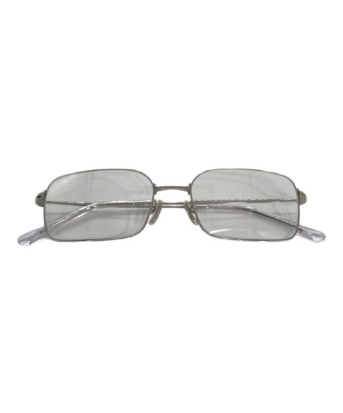 BALENCIAGA（バレンシアガ）BALENCIAGA (バレンシアガ) 伊達眼鏡 シルバー サイズ:56□18-150の古着・服飾アイテム