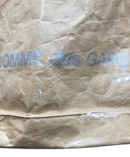 COMME des GARCONS（コムデギャルソン）COMME des GARCONS (コムデギャルソン) PVCロゴトートバッグ ブラウン×クリアの古着・服飾アイテム