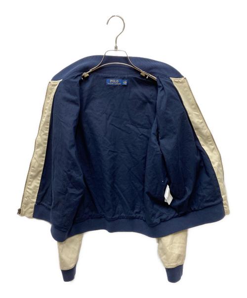 POLO RALPH LAUREN（ポロ・ラルフローレン）POLO RALPH LAUREN (ポロ・ラルフローレン) スタジャン ベージュ×ネイビー サイズ:Lの古着・服飾アイテム