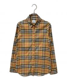 BURBERRY LONDON（バーバリーロンドン）の古着「ノバチェック シャツ」｜ベージュ
