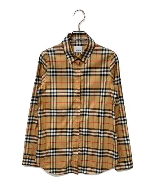 BURBERRY LONDON（バーバリーロンドン）BURBERRY LONDON (バーバリーロンドン) ノバチェック シャツ ベージュ サイズ:SIZE 34の古着・服飾アイテム