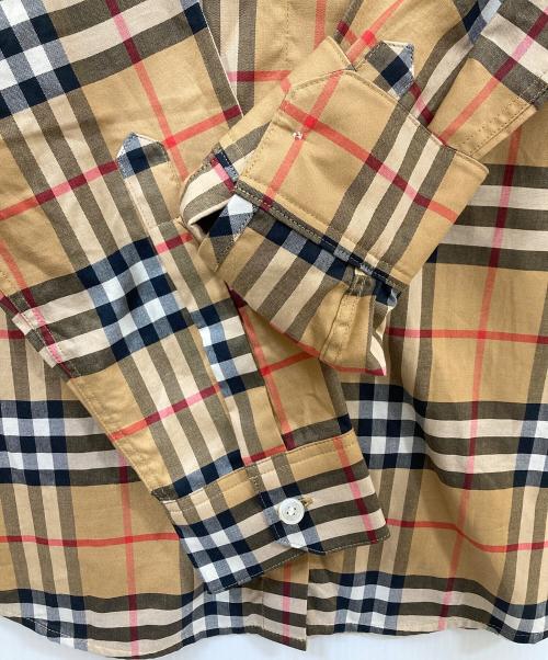 BURBERRY LONDON（バーバリーロンドン）BURBERRY LONDON (バーバリーロンドン) ノバチェック シャツ ベージュ サイズ:SIZE 34の古着・服飾アイテム