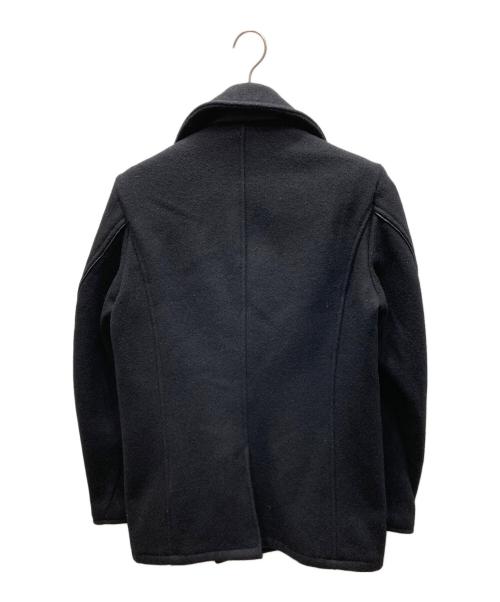 Schott（ショット）Schott (ショット) PEACOAT LEATHER PIPING ピーコートレザーパイピング ブラック サイズ:SIZE Mの古着・服飾アイテム