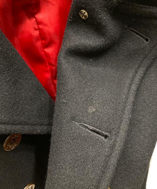 Schott（ショット）Schott (ショット) PEACOAT LEATHER PIPING ピーコートレザーパイピング ブラック サイズ:SIZE Mの古着・服飾アイテム