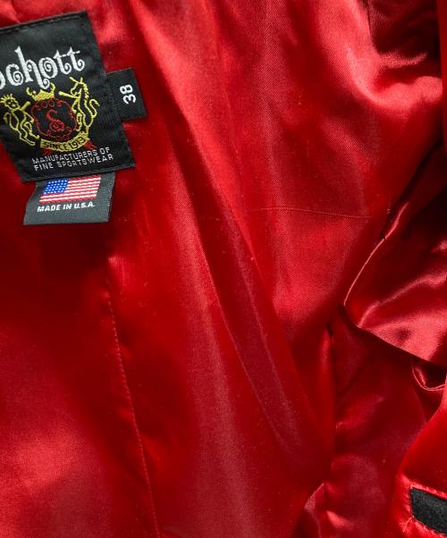 Schott（ショット）Schott (ショット) PEACOAT LEATHER PIPING ピーコートレザーパイピング ブラック サイズ:SIZE Mの古着・服飾アイテム