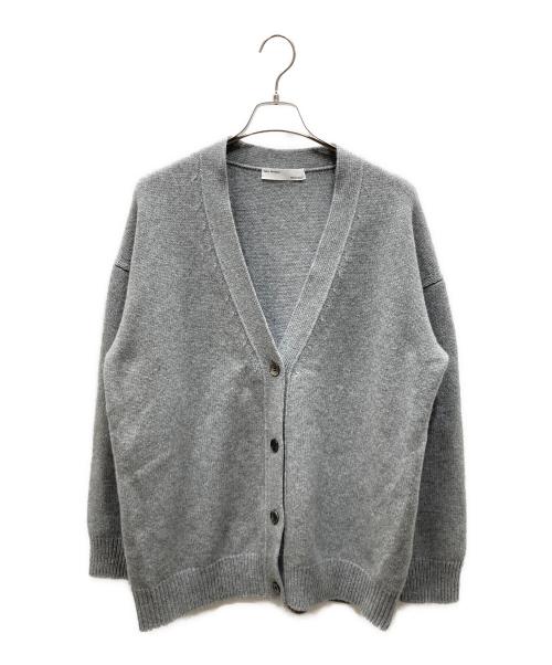 L'appartement（アパルトモン）L'Appartement (アパルトモン) Hello Bonjour カシミヤ混Vネックカーディガン グレー サイズ:SIZE Freeの古着・服飾アイテム