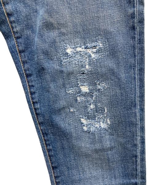 Christian Dior（クリスチャン ディオール）Christian Dior (クリスチャン ディオール) ダメージ加工 ボタンフライ デニムパンツ ブルー サイズ:28の古着・服飾アイテム