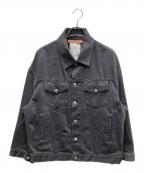 Acne studiosアクネ ストゥディオズ）の古着「RELAXED FIT BLACK DENIM JACKET オーバーサイズデニムジャケット」｜ブラック