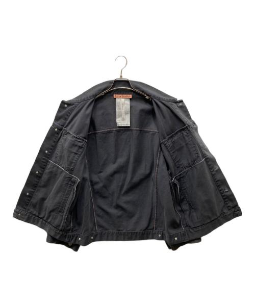 Acne studios（アクネ ストゥディオズ）ACNE STUDIOS (アクネ ストゥディオズ) RELAXED FIT BLACK DENIM JACKET オーバーサイズデニムジャケット ブラック サイズ: XXS/XSの古着・服飾アイテム