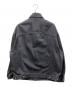 ACNE STUDIOS (アクネ ストゥディオズ) RELAXED FIT BLACK DENIM JACKET オーバーサイズデニムジャケット ブラック サイズ: XXS/XS：30000円