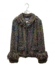 CHANEL（シャネル）の古着「2003AW ツイードジャケット」｜ブラック