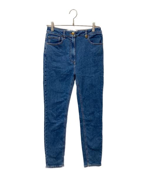 ELISABETTA FRANCHI（エリザベッタフランキ）ELISABETTA FRANCHI (エリザベッタフランキ) 金釦デニムパンツ ブルー サイズ:SIZE 31の古着・服飾アイテム