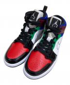 NIKEナイキ）の古着「AIR JORDAN1.MID SE Multi Color ハイカットスニーカー」｜ホワイト×レッド×ブラック