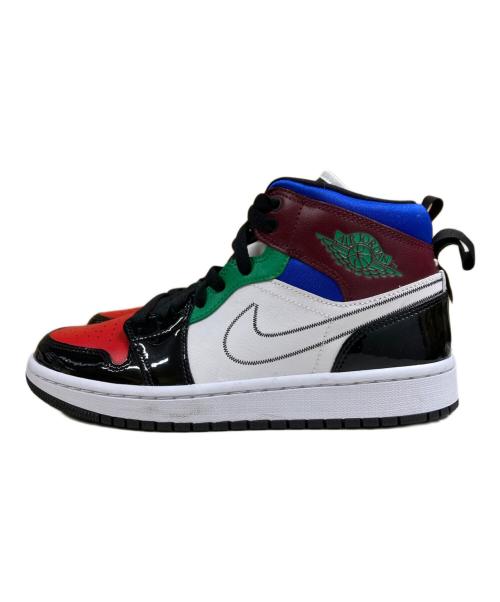 NIKE（ナイキ）NIKE (ナイキ) AIR JORDAN1.MID SE Multi Color ハイカットスニーカー ホワイト×レッド×ブラック サイズ:24.5cmの古着・服飾アイテム