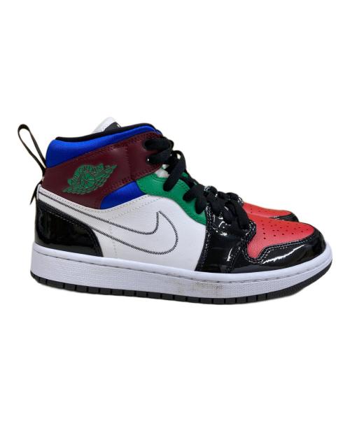 NIKE（ナイキ）NIKE (ナイキ) AIR JORDAN1.MID SE Multi Color ハイカットスニーカー ホワイト×レッド×ブラック サイズ:24.5cmの古着・服飾アイテム