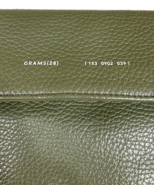 GRAMS28（グラムス・トゥエンティ・エイト）GRAMS28 (グラムス・トゥエンティ・エイト) レザー クロスボディ ショルダーバッグ オリーブの古着・服飾アイテム
