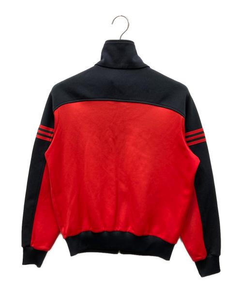 adidas（アディダス）adidas (アディダス) トレフォイルトラックジャケット レッド×ブラック サイズ:4の古着・服飾アイテム