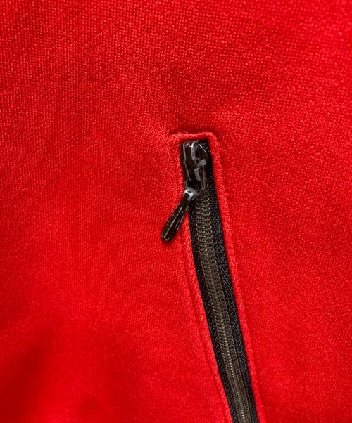 adidas（アディダス）adidas (アディダス) トレフォイルトラックジャケット レッド×ブラック サイズ:4の古着・服飾アイテム
