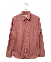 Maison Margiela（メゾンマルジェラ）の古着「SLIM FIT POPLIN SHIRT ガーメントダイ コットンポプリン スリムシャツ」｜ピンク