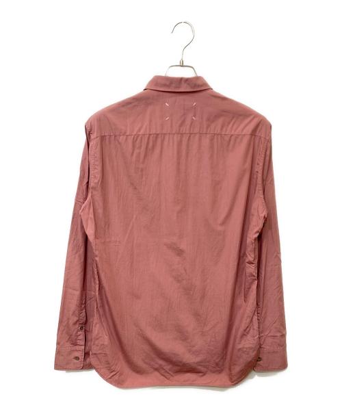 Maison Margiela（メゾンマルジェラ）Maison Margiela (メゾンマルジェラ) SLIM FIT POPLIN SHIRT ガーメントダイ コットンポプリン スリムシャツ ピンク サイズ:SIZE 41の古着・服飾アイテム