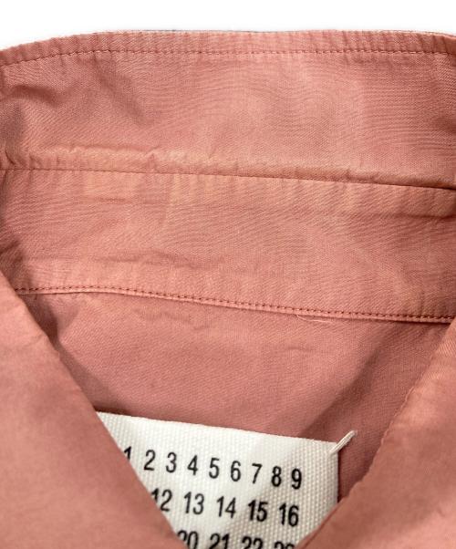 Maison Margiela（メゾンマルジェラ）Maison Margiela (メゾンマルジェラ) SLIM FIT POPLIN SHIRT ガーメントダイ コットンポプリン スリムシャツ ピンク サイズ:SIZE 41の古着・服飾アイテム