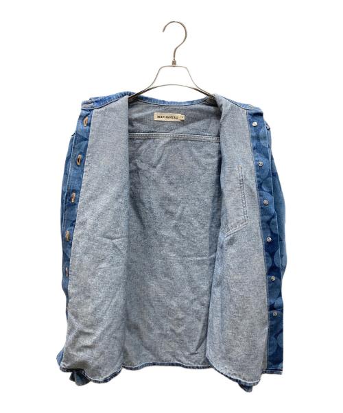 marimekko（マリメッコ）marimekko (マリメッコ) Vaihe Keidas Shirt ヴァイヘ ケイダス シャツ ブルー サイズ:SIZE 36の古着・服飾アイテム