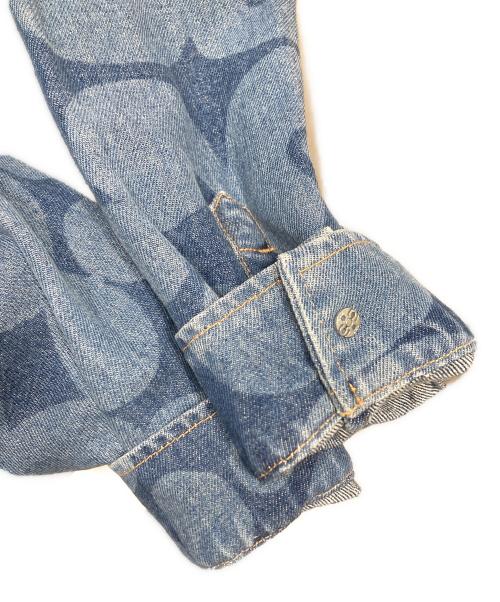marimekko（マリメッコ）marimekko (マリメッコ) Vaihe Keidas Shirt ヴァイヘ ケイダス シャツ ブルー サイズ:SIZE 36の古着・服飾アイテム
