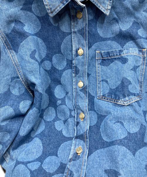 marimekko（マリメッコ）marimekko (マリメッコ) Vaihe Keidas Shirt ヴァイヘ ケイダス シャツ ブルー サイズ:SIZE 36の古着・服飾アイテム