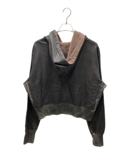 SUBLATIONS（サブレーションズ）SUBLATIONS (サブレーションズ) CRACKING COATED PARKA クラッキングコーテッドパーカ ブラック サイズ:SIZE 0の古着・服飾アイテム