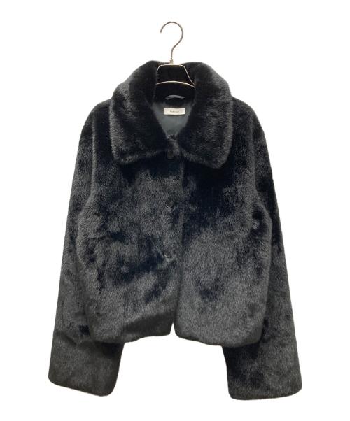 Knuth Marf（クヌースマーフ）Knuth Marf (クヌースマーフ) point collar fur coat ヌースマーフ ポイントカラー ファーコートジャケット ブラック サイズ:SIZE Freeの古着・服飾アイテム
