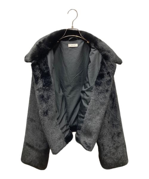 Knuth Marf（クヌースマーフ）Knuth Marf (クヌースマーフ) point collar fur coat ヌースマーフ ポイントカラー ファーコートジャケット ブラック サイズ:SIZE Freeの古着・服飾アイテム