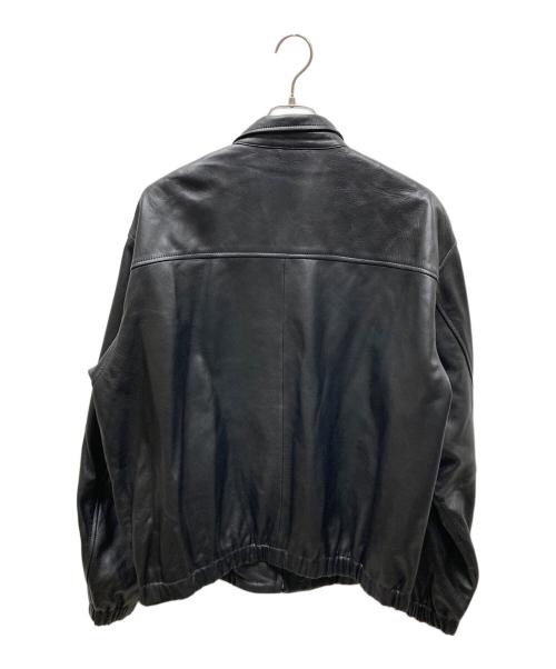 BARNEYS NEWYORK（バーニーズ・ニューヨーク）BARNEYS NEWYORK (バーニーズ・ニューヨーク) ラムレザージャケット ブラック サイズ:SIZE Mの古着・服飾アイテム