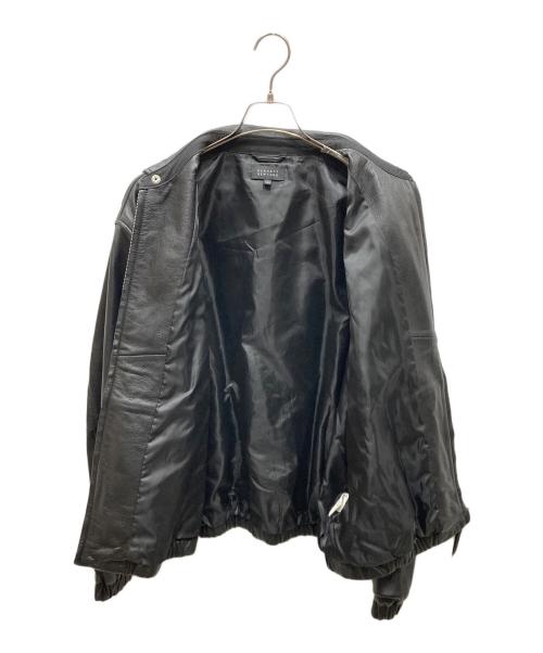 BARNEYS NEWYORK（バーニーズ・ニューヨーク）BARNEYS NEWYORK (バーニーズ・ニューヨーク) ラムレザージャケット ブラック サイズ:SIZE Mの古着・服飾アイテム