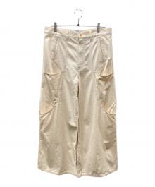 GOAT ESSENCE（ゴートエッセンス）の古着「COTTON BAGGY PANTS コットンバギーパンツ」｜ベージュ