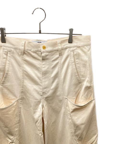 GOAT ESSENCE（ゴートエッセンス）GOAT ESSENCE (ゴートエッセンス) COTTON BAGGY PANTS コットンバギーパンツ ベージュ サイズ:SIZE 3の古着・服飾アイテム