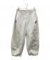 SAN SAN GEAR（サンサンギア）の古着「TAPED BUTTON PANTS テープボタンパンツ」｜ベージュ