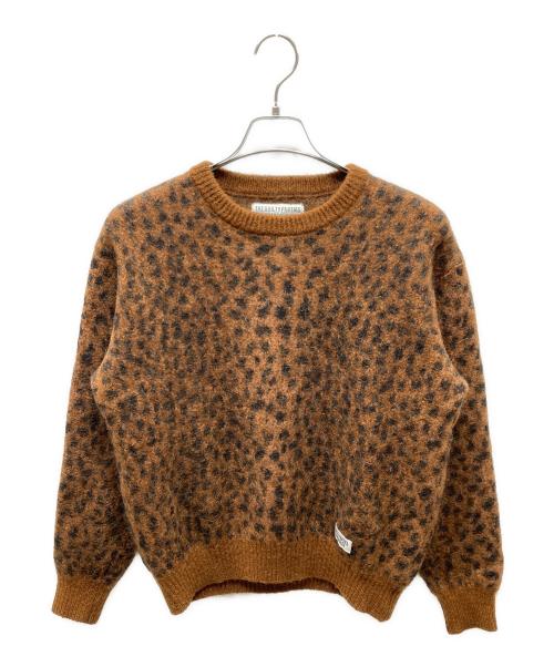 WACKO MARIA（ワコマリア）WACKO MARIA (ワコマリア) モヘアブレンド レオパードニット ブラウン サイズ:SIZE Sの古着・服飾アイテム