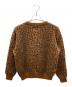 WACKO MARIA (ワコマリア) モヘアブレンド レオパードニット ブラウン サイズ:SIZE S：17000円